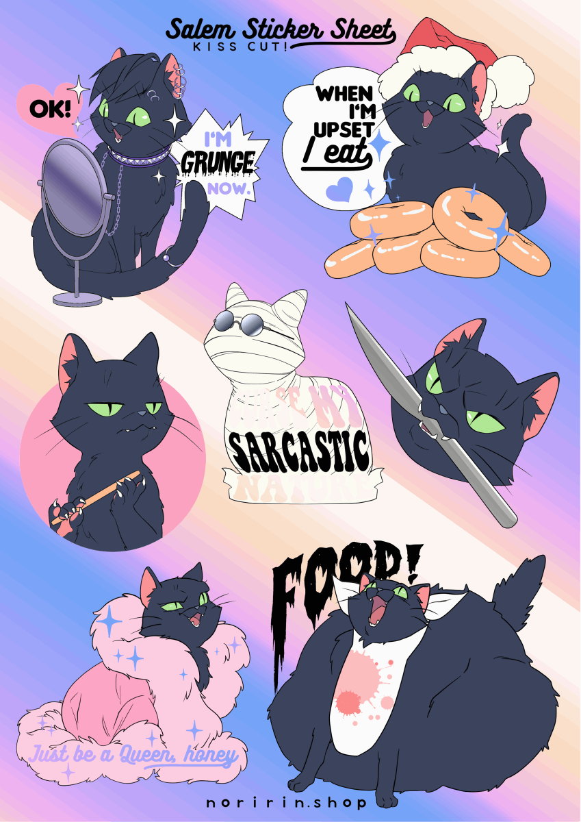 Salem Holographic Sticker Sheet