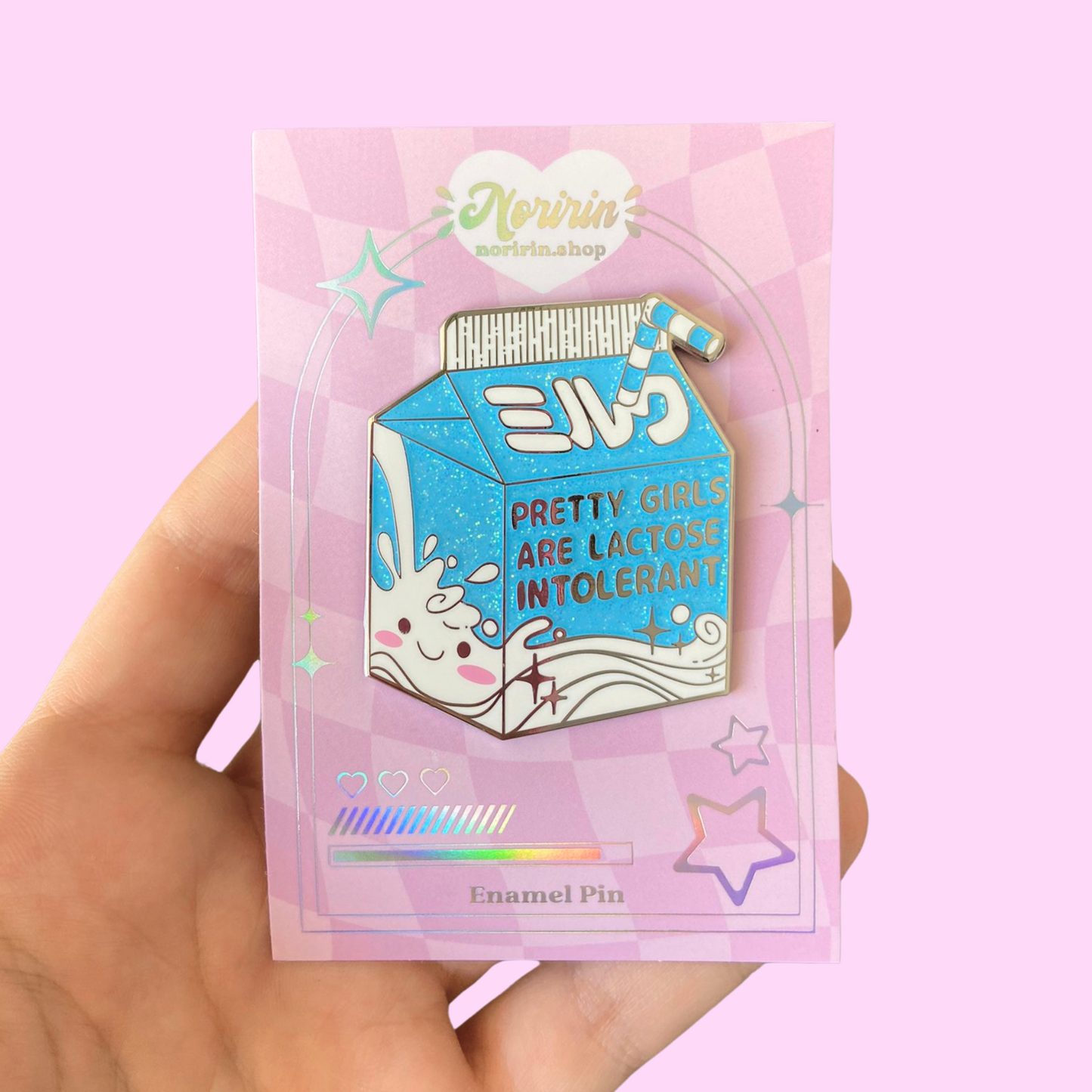 Lactose Intolerant Enamel Pin