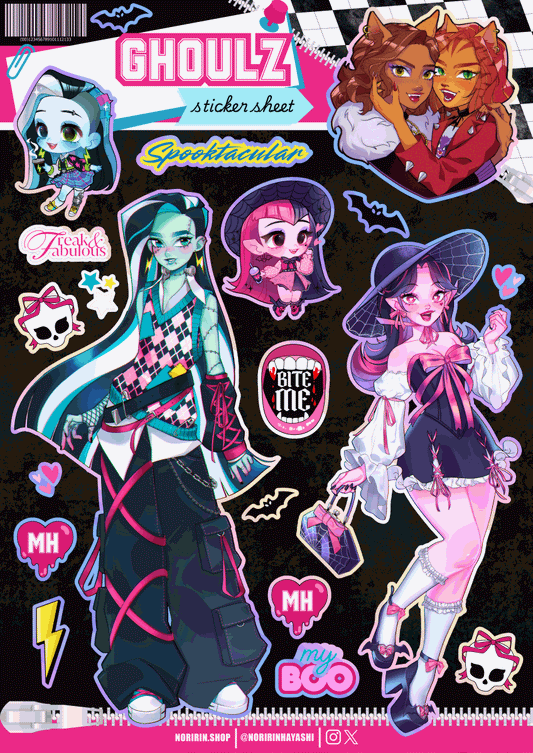 Ghoulz Holographic Sticker Sheet