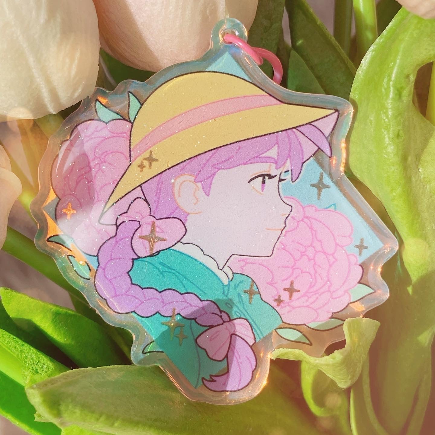 Pastel Anime Nostalgia Holographic Keychains