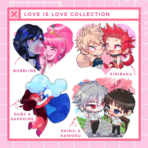 Love Is Love Collection Acrylic Keychain