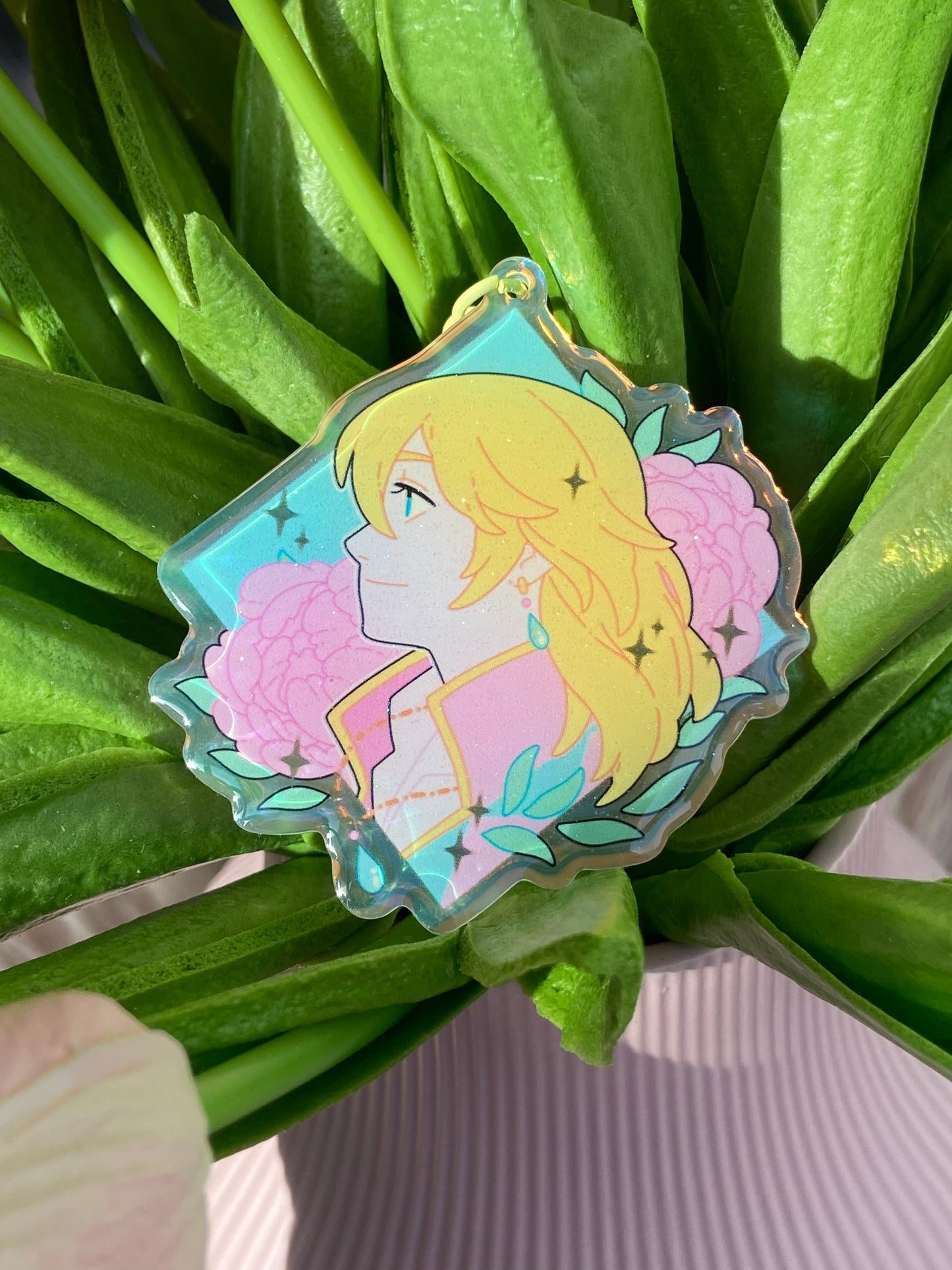 Pastel Anime Nostalgia Holographic Keychains