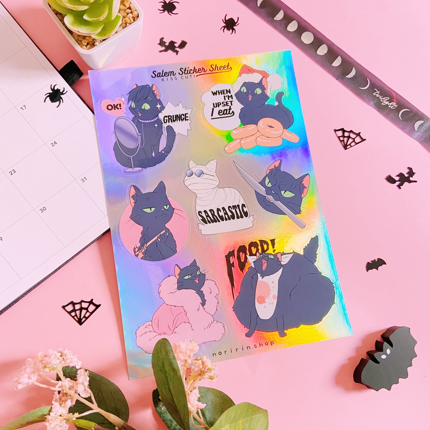 Salem Holographic Sticker Sheet