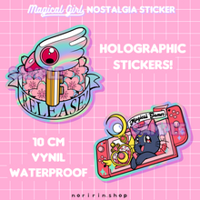 Load image into Gallery viewer, Magical Girl Nostalgia Holographic Stickers